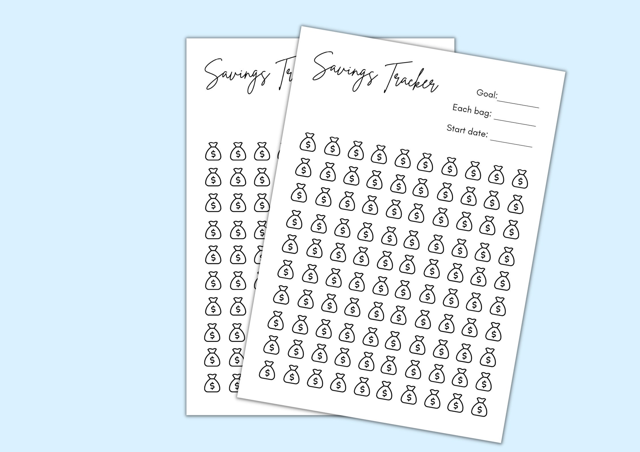 Savings Tracker | Printable Money Saving Challenge | Savings Challenge ...