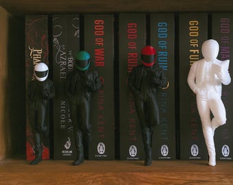 Dark Romance Biker Book Boyfriend – Minimalist 3D Shelf Insert