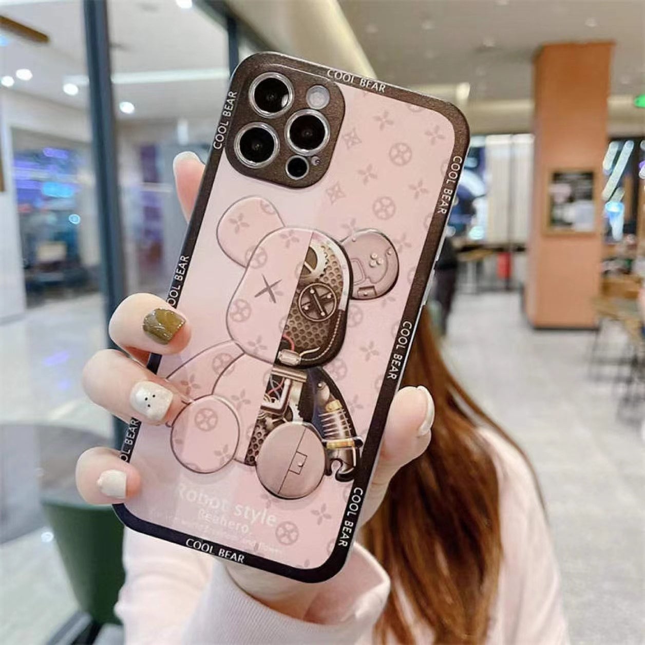 Luxury Designer Iphone Case Cool Bear Iphone 13 Pro Max Case Etsy