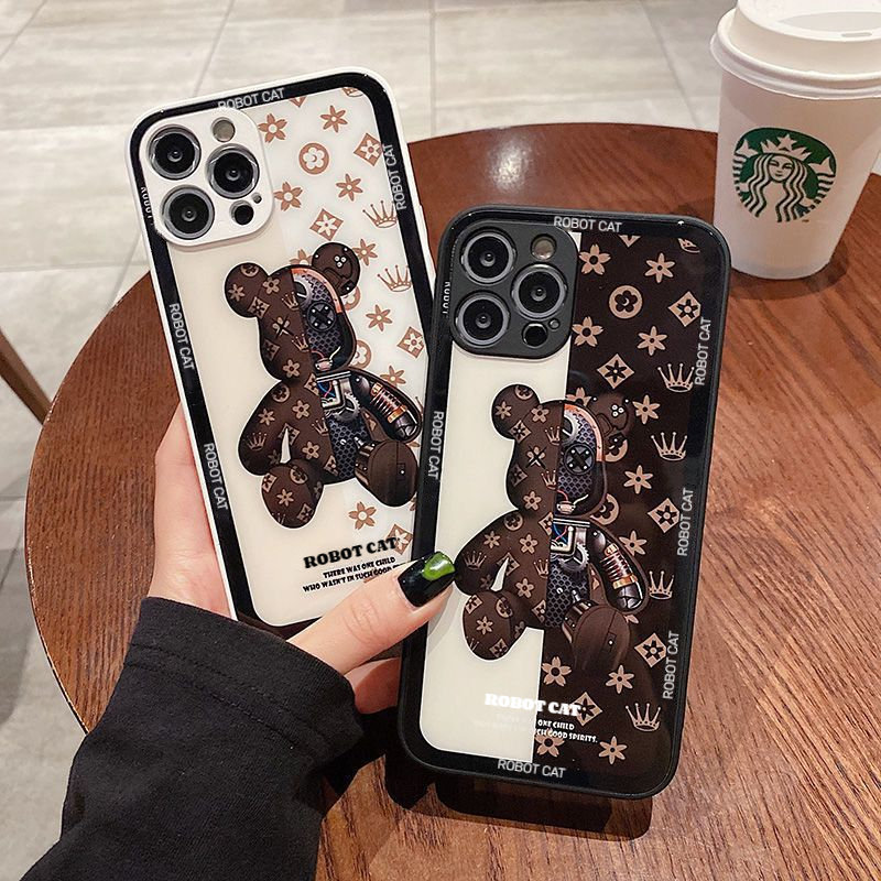 Louis Vuitton Black Grey Phone Case iPhone 14 Pro Max 2D – javacases