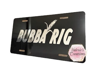 Tablica rejestracyjna Bubba Rig Black/Chrom