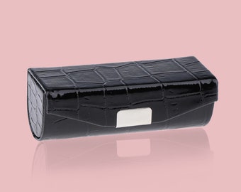 Elegant Lipstick case with Mirror, lipstick holder with mirror (PU leather) Lipstick Case