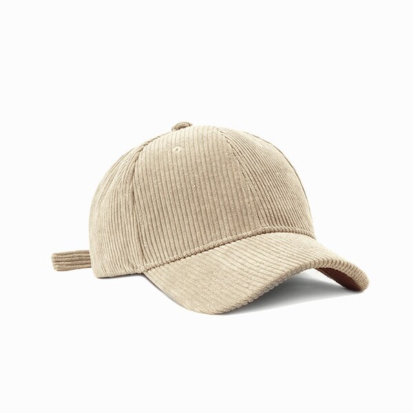 Retro Corduroy baseball cap | Corduroy Dad Hat | Khaki, cream, Navy, teal baseball cap | Street Fashion style |