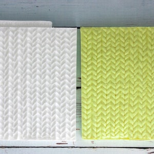 Knit Pattern Knitted Texture Mat - Silicone Sugarcraft Mould