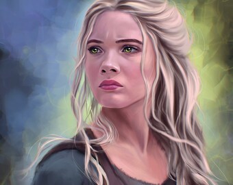 Cirilla princess of Cintra, Freya Allan ,The Witcher, Celebrity Painting, Digital Art, Instant Download, Printable art, Printable Wall Art