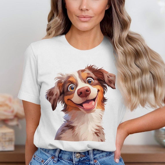 Dog face tee shirts hotsell