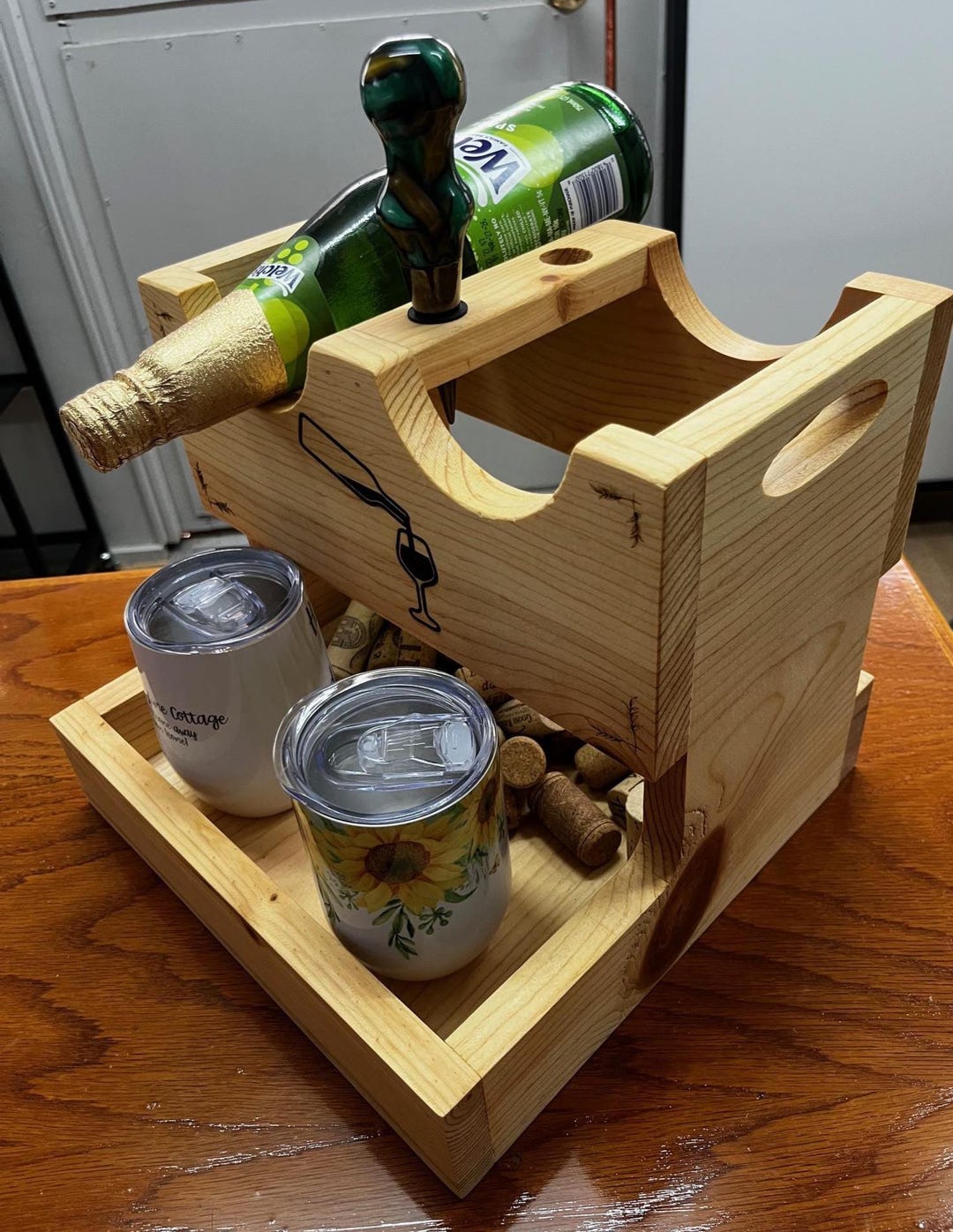 The Grape Rack Gift Set, Wine and Mug Gift Tote - Etsy