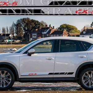 CX-5 Vinyl Decal Stickers: Block Line Design Car Graphics