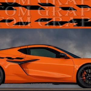 Premium Vinyl Sticker Compatible with Corvette Z06 Figure Rear Line DesignVehicle Enhancement Sticker Street Auto Easy Application