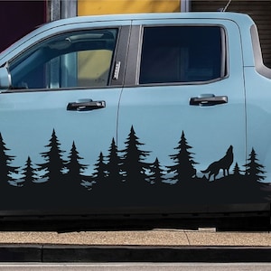 2x Best Quality Vinyl Sticker Compatible With Maverick AWD Turbo Design Custom Vinyl Stickers Forest Wolf Design