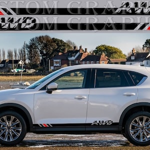 CX-5 Vinyl Decal Stickers: AWD Line Design Car Graphics