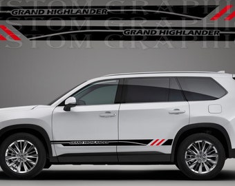 Calcomanía de vinilo Grand Highlander: Diseño gráfico para autos