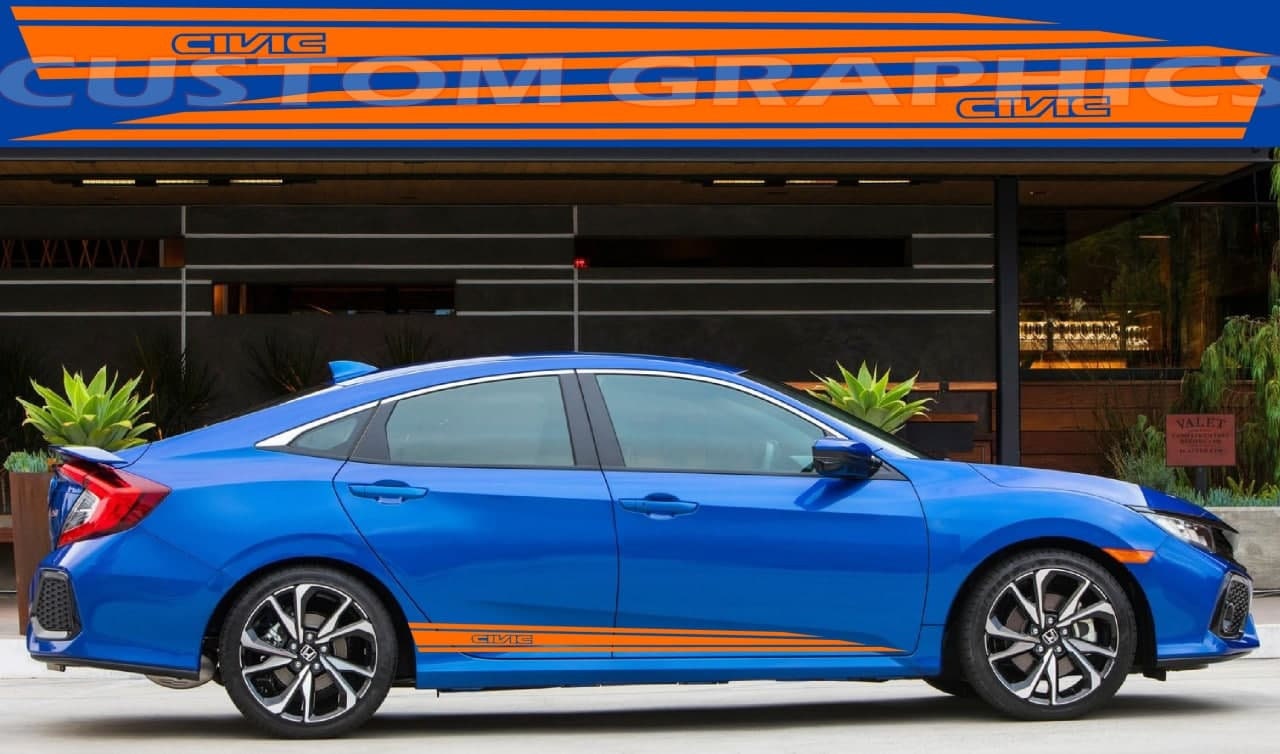 Honda Civic SI HDMI Port Exhaust Sticker Decal For Bumper