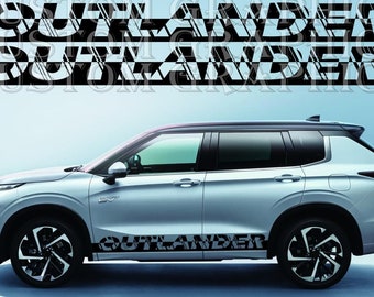 New Logo Design Decal Sticker Vinyl Compatible With Outlander PHEV 2018-2022