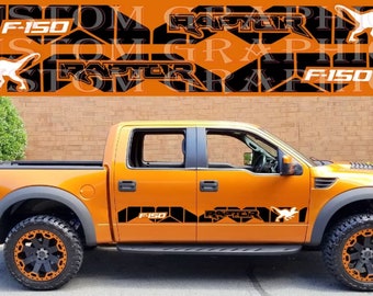 Line Design Door Decal Sticker Vinyl Sport Compatible with Raptor F150 All Models size
