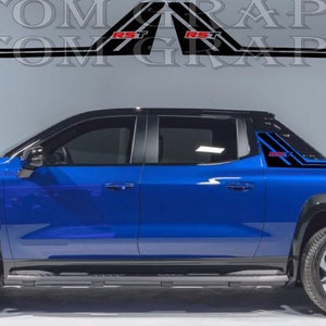Vinyl Sticker Compatible with Silverado EV RST New Style Design Vinyl Decal