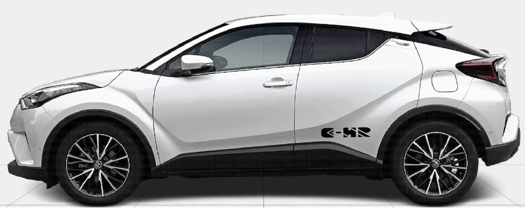 Cd R Car Sticker Design New Premium Quality Vinyl Sticker Compatible With C-HR All Models Size ...