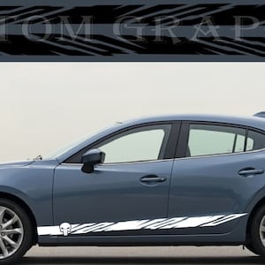 Premium Quality Stickers Compatible with Mazda 3 Skull Design Exclusive car decals Easy Application