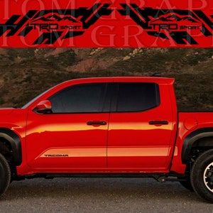 Premium Vinyl Sticker Compatible with Tacoma Rear Mountain Design Custom Vinyl Stickers