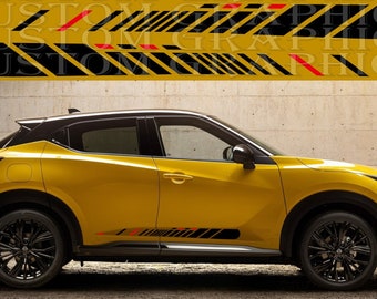 Juke Compatible Vinyl Car Decals: Stylish Side Graphics