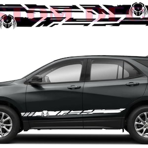 Racing Stripes Alien Line Unique Design Line Vinyl stickers Compatible with Equinox