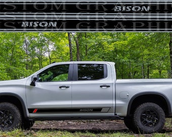 Silverado ZR2 Bison Vinyl Decal Stickers: Car Styling Graphics