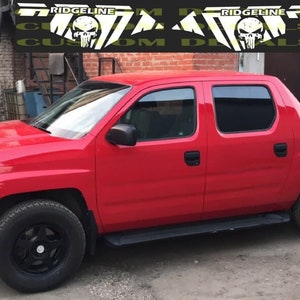 Racing Stripes Skull Rear Design Line Vinyl stickers Compatible with Honda Ridgeline