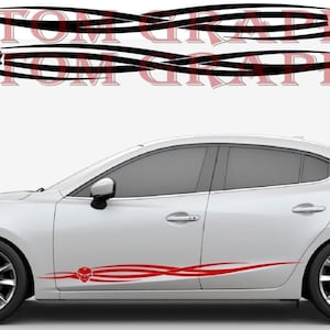 Premium Quality Stickers Compatible with Mazda 3 Tribal Skull Design Decorative car decals Car styling decals BFF