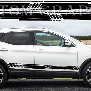 Premium 2x Vinyl stickers Compatible with Qashqai Unique Stylish Design Vinyl car stickers Automotive decals Custom car stickers