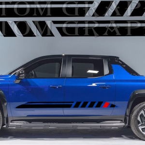 Vinyl Sticker Compatible with Silverado EV RST New Style Design Vinyl Decal