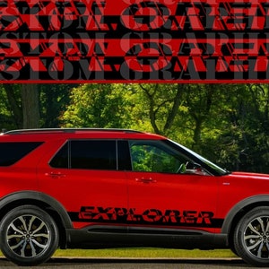 Unique Design Line Decal Sticker Vinyl Compatible Explorer ST Line Graphics Decals