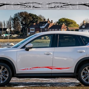 CX-5 Tribal Vinyl Decal: 4x Line Design Car Stickers