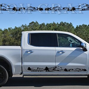 Sierra Denali Vinyl Decal Stickers: Mountain Design