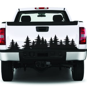 Tailgate Sticker Compatible with Chevrolet Silverado Forest Design Sticker Compatible with Chevrolet Silverado Uniquew Design