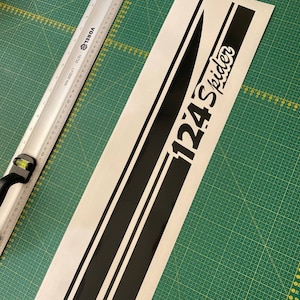 Spider 124 Lusso Classic Line Vinyl Decal Stickers