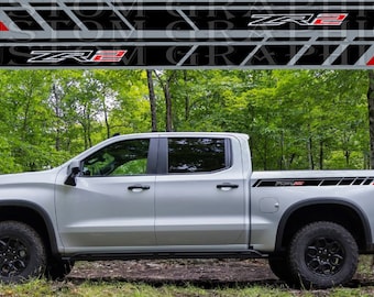 Silverado ZR2 Bison Decals: Unique Line Design Vinyl Stickers - Etsy