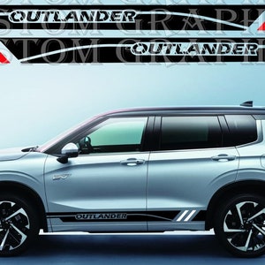2 colors Style Design Decal Sticker Vinyl Compatible With Outlander PHEV