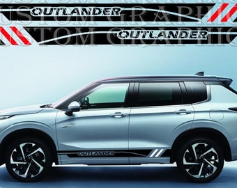 2 colors Style Design Decal Sticker Vinyl Compatible With Outlander PHEV