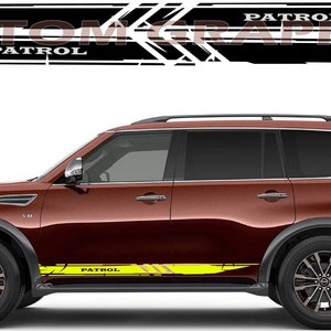 Racing Stripes Logo Line Design Vinyl Decal Stickers Compatible with Patrol