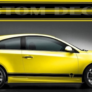 Cruze Classic Skull Hood Vinyl Decal Stickers: Vehicle Enhancement