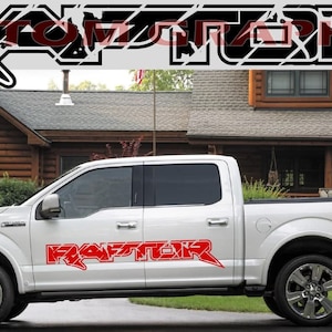 Name Line Design Decal Sticker Vinyl Sport Compatible with Raptor F150 All Models size