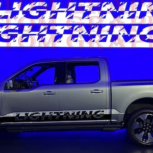 Best Finish Line Design Decal Sticker Vinyl Compatible with Raptor F150 Lightning All Models size