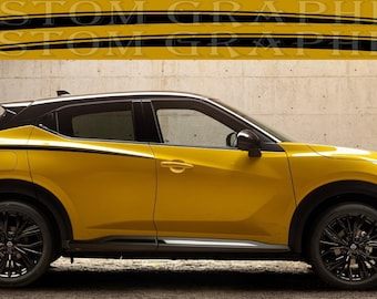 Juke Compatible Vinyl Decal Sticker: Car Rear Line Graphics