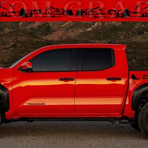 Premium Vinyl Sticker Compatible with Tacoma forest Mountain Cabin Design Exclusive car decals BFF
