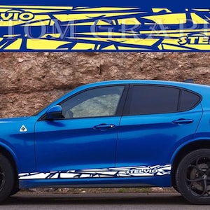 New Best Design Line Decal Vinyl Compatible with Stelvio All Models