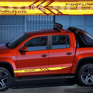 2x Splash Decal Unique Design Line Vinyl stickers Compatible with Honda Ridgeline