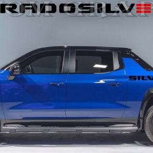 Vinyl Sticker Compatible with Silverado EV RST New Style Design Vinyl Decal