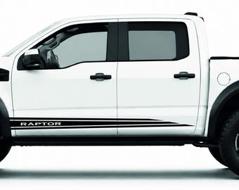 Raptor F150 Vinyl Decal Stickers: Classic Line Design