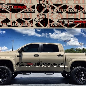 Premium Vinyl Sticker Compatible with Tundra All Models Size Car Line Design styling decals  Exclusive car decals Vehicle Enhancement