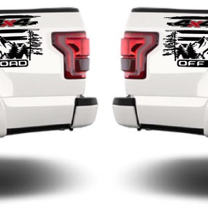 4x4 Design Rear Decal Sticker Vinyl Sport Compatible with Raptor F150 All Models size